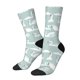 thumbnail image 1 of Balery White Swan Calcetas Largas con Estampado para Hombre y Mujer – Suaves y Transpirables, Talla Única (US 5-11), 1 of 6