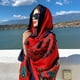thumbnail image 1 of Nvzi Bufanda de moda Bufanda con estampado floral Bufandas ligeras Primavera Verano,A, 1 of 2