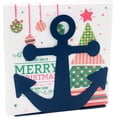 thumbnail image 2 of Vintage Metal Nautical Anchor Napkin Holder (BLUE), 2 of 5