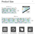 thumbnail image 3 of Yayeee Faucet Mat for Kitchen Sink 14.7" Diatomite Long Splash Guard Pad, Blue Floral, 2 Pack, 3 of 7