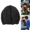 thumbnail image 1 of NPolar Unisex Knit Beret Hat Winter Warm Hat Skull Cap Beanie Black, 1 of 9