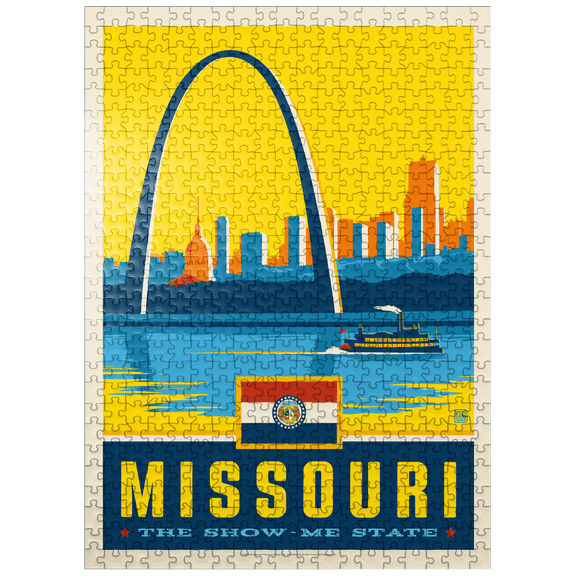 MyPuzzle - Missouri: The Show-Me State - Premium 500 Piece Jigsaw Puzzle for Adults