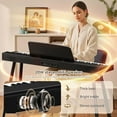 thumbnail image 4 of TERENCE Keyboard Piano 88 Key Digital: 88 Key Piano Keyboard Semi-Weighted Full Size Keyboard Digital Premium Sound MIDI Headphone Jack Triple Pedal for Beginners to Professionals, 4 of 9