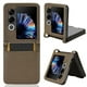 thumbnail image 1 of For ZTE nubia Flip2 5G Leather Wallet Case with Strap Diamond Texture Phone Cover - Black, 1 of 5