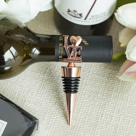 - Efavormart Metal Love Wine Bottle Stopper Wedding Favor With Velvet Gift Box