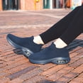 thumbnail image 6 of BNRSHOE Womens Sock Walking Shoes Slip On Lightweight Comfort Casual Running Sneakers Dark Blue, 6 of 8