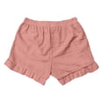thumbnail image 6 of KHONTS Women's Summer Pajama Boxer Shorts Ruffle Spring Sleepwear Textured Casual Beach Pj Bottoms Pink XXL, 6 of 7