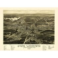 thumbnail image 3 of Walker 14x11 Black Modern Framed Museum Art Print Titled - South Weymouth Massachusetts - Walker 1885, 3 of 5