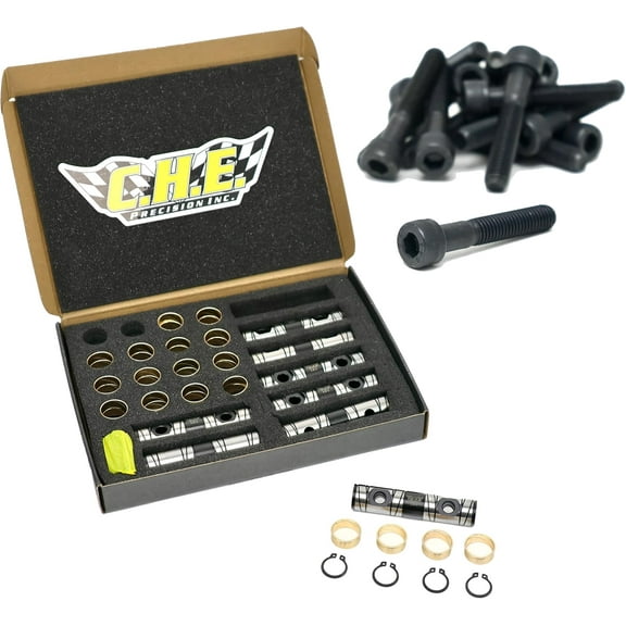 CHE LS3 Shaft-Mount Trunnion Kit (CHE-3770-SM) with Rocker Arm Bolts | Fits 6.0L & 6.2L Rectangle-Port LS Engines | LS3 L99 L76 L92 L96 LSA