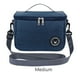thumbnail image 2 of Inteprter Bolsa de almuerzo portátil, bolsas térmicas de papel de aluminio para alimentos, bolsa de mano multifunción para almacenamiento de Picnic Cocina y Comedor Azul marino M Inteprter HA067810-06, 2 of 6