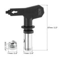 thumbnail image 3 of Uxcell 2pcs Reversible Spray Tips for Airless Sprayer 309 Paint Spray Nozzle Tips Sprayer Machine Parts, Black, 3 of 6