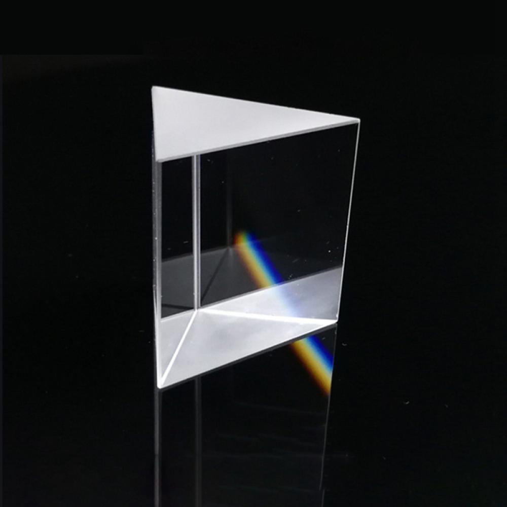 Optical Glass Triangular Photography Prism Physics Spectrum Educational Teaching 