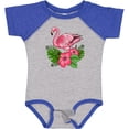 thumbnail image 3 of Inktastic Flamingo with Tropical Flowers Boys or Girls Baby Bodysuit, 3 of 5