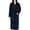 Navy Blue, variant on Mens and Womens Robe, Warm Fleece Unisex Bathrobes, Soft Plush House Robes, X Large-XX Large, Cotton White