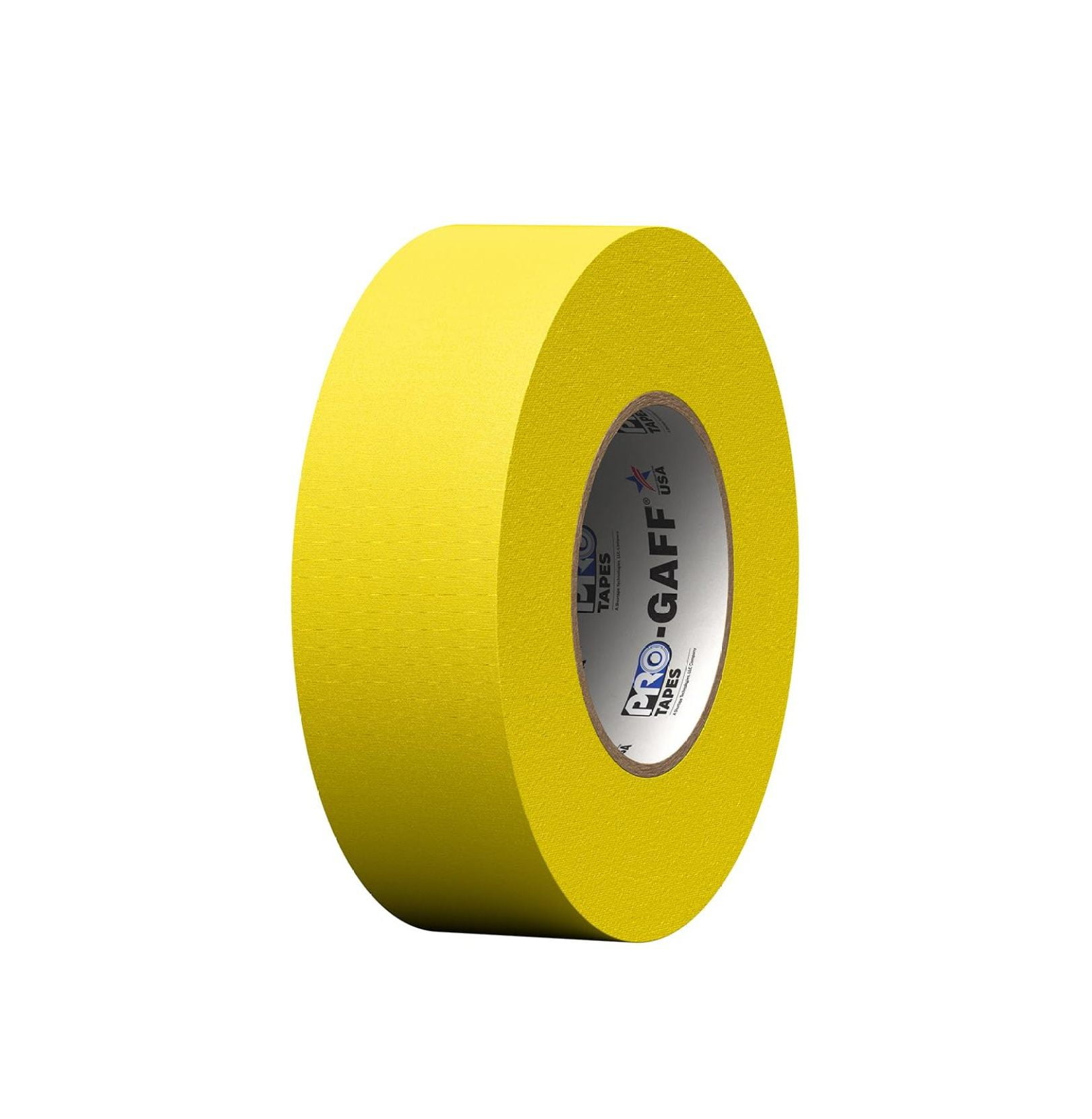 Tapes Gaff Premium Matte Cloth Gaffer's Tape With Rubber Adhesive, 11 mils Thick, 55 yds Length, 2" Width, Yellow (Pack of 1)