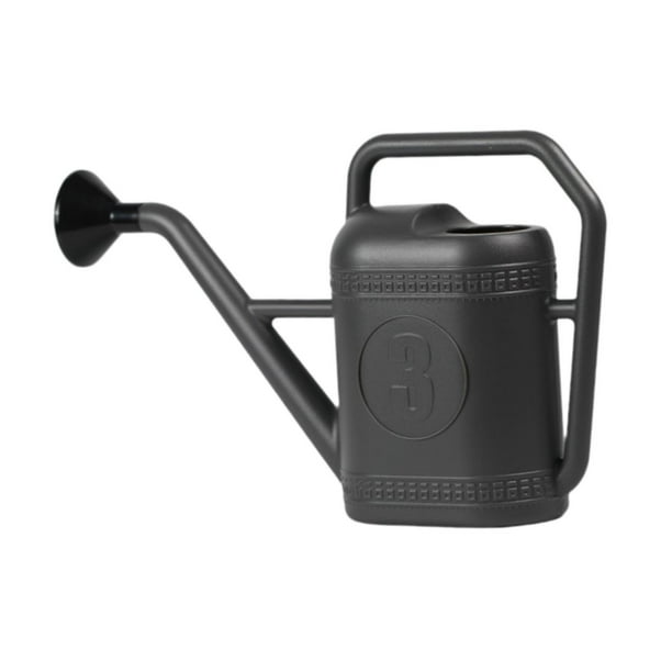 Regadera para patio con mango ergonómico, para plantas de patio, maceta, bonsái, botella rociadora 3 litros