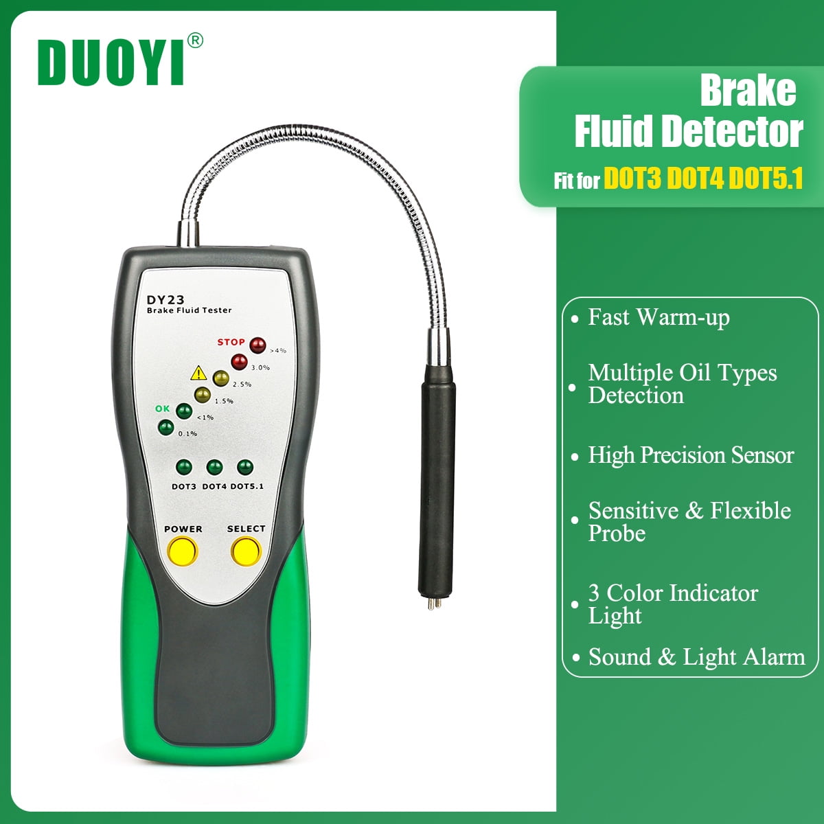 Automotive Brake Fluid Tester Brake Fluid Detector Digital Oil Quality