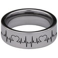 thumbnail image 4 of Broken Heart Tungsten Carbide Ring, 4 of 9