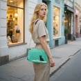 thumbnail image 7 of FORMRS Women Crossbody Purse with Chain Strap Vegan Leather Shoulder Handbag, Green Cat, 7 of 7