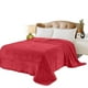 thumbnail image 1 of Cobertor Ligero Liso Matrimonial Hotelero Suave Y Calientito Rojo Melocotton Hogar, 1 of 5