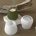 thumbnail image 6 of Silicone Handmade Molds Unique Shape Craft Molds Candle Holder Molds Flowerpot Mold for Hand-Making Candle Holder, 6 of 8