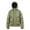 Olive, variant on Men's Hooded Heavyweight Bomber Jackets Full Zip Windbreaker Jackets Warm Winter Padded Coat