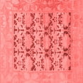 thumbnail image 1 of Ahgly Company Machine Washable Indoor Square Oriental Red Traditional Area Rugs, 7' Square, 1 of 4