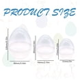 thumbnail image 3 of Large Fillable Clear Easter Eggs A, Standing Plastic Eggs with Flat Base for Hunt, Candy, DIY Crafts, Spring Party Decor, 2x2x3 Inch, By VINOIC, 3 of 9