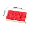 thumbnail image 3 of Zonao Artificial Roses Flowers Bulk,3 inches Stemless Fake Roses for Decorations,Wedding,Faux Bouquets, 3 of 4