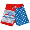 Budweiser 809482-Medium & 32 Stars & Stripes Board Shorts, Medium - Size 32