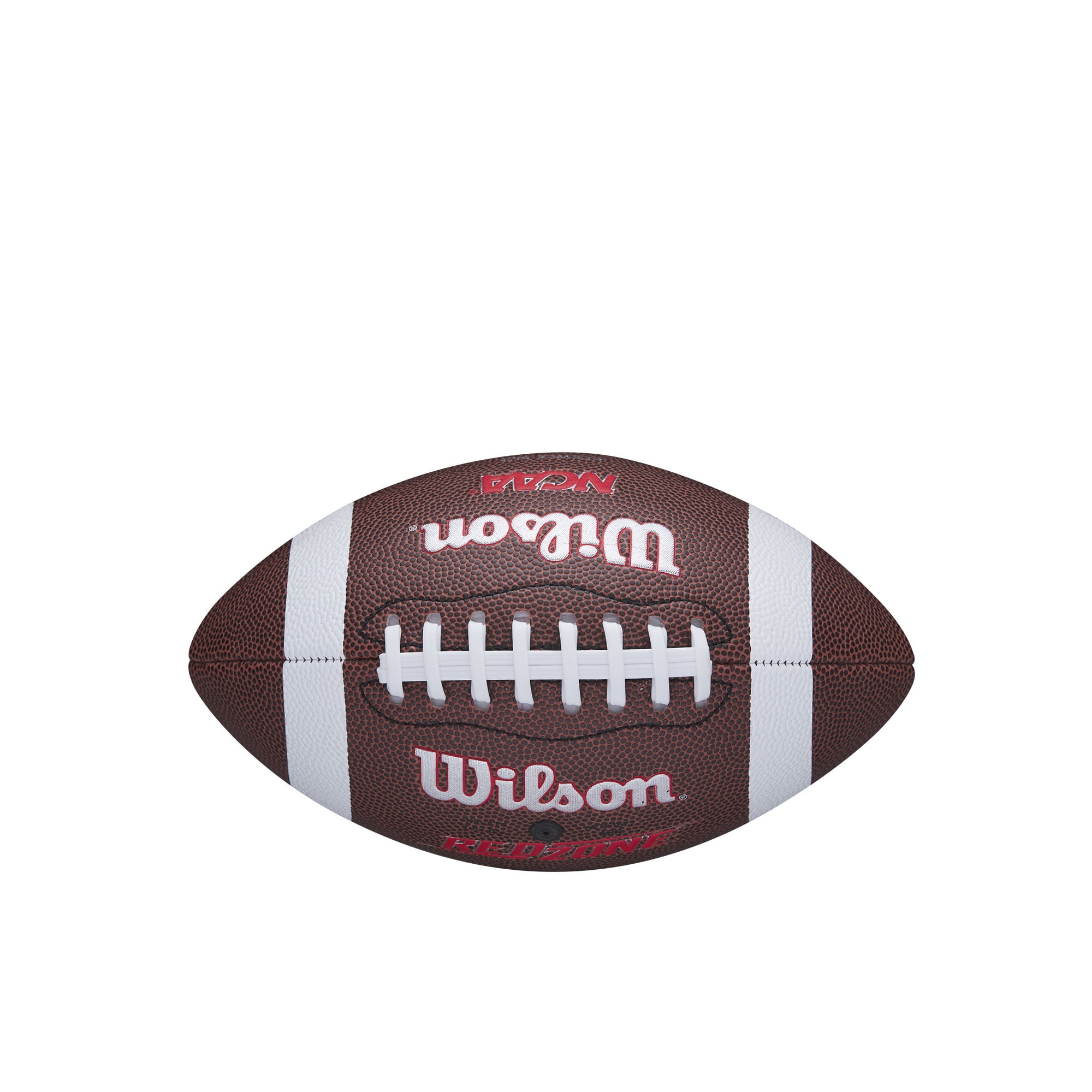 (2 pack) Wilson NCAA Red Zone Composite Football - Brown, Peewee Size (Ages 6-9)