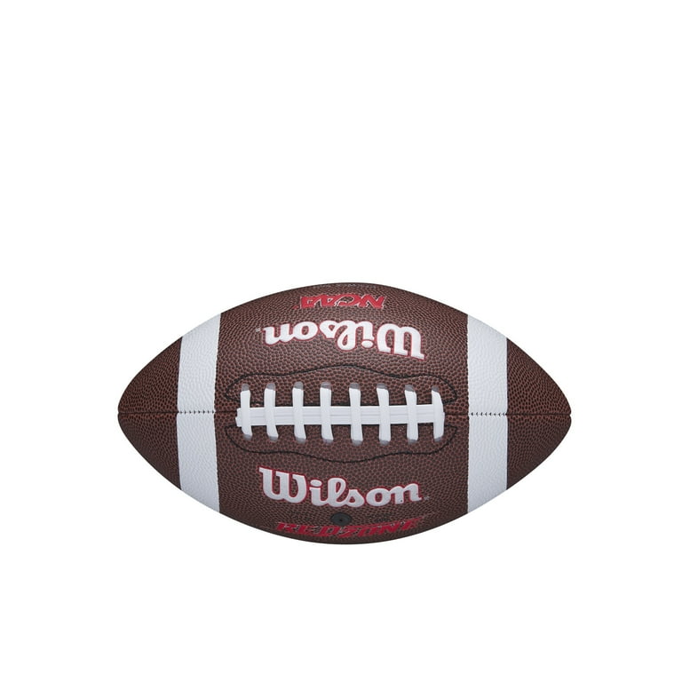 Wilson NCAA Red Zone Composite Football - Brown, Peewee Size (Ages