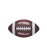 (2 pack) Wilson NCAA Red Zone Composite Football - Brown, Peewee Size (Ages 6-9)