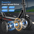 thumbnail image 4 of Electric Scooter for Adults - 350W Motor 10" Solid Tires, up to 19MPH and 16Miles Long-Range Portable E Scooter, 4 of 8