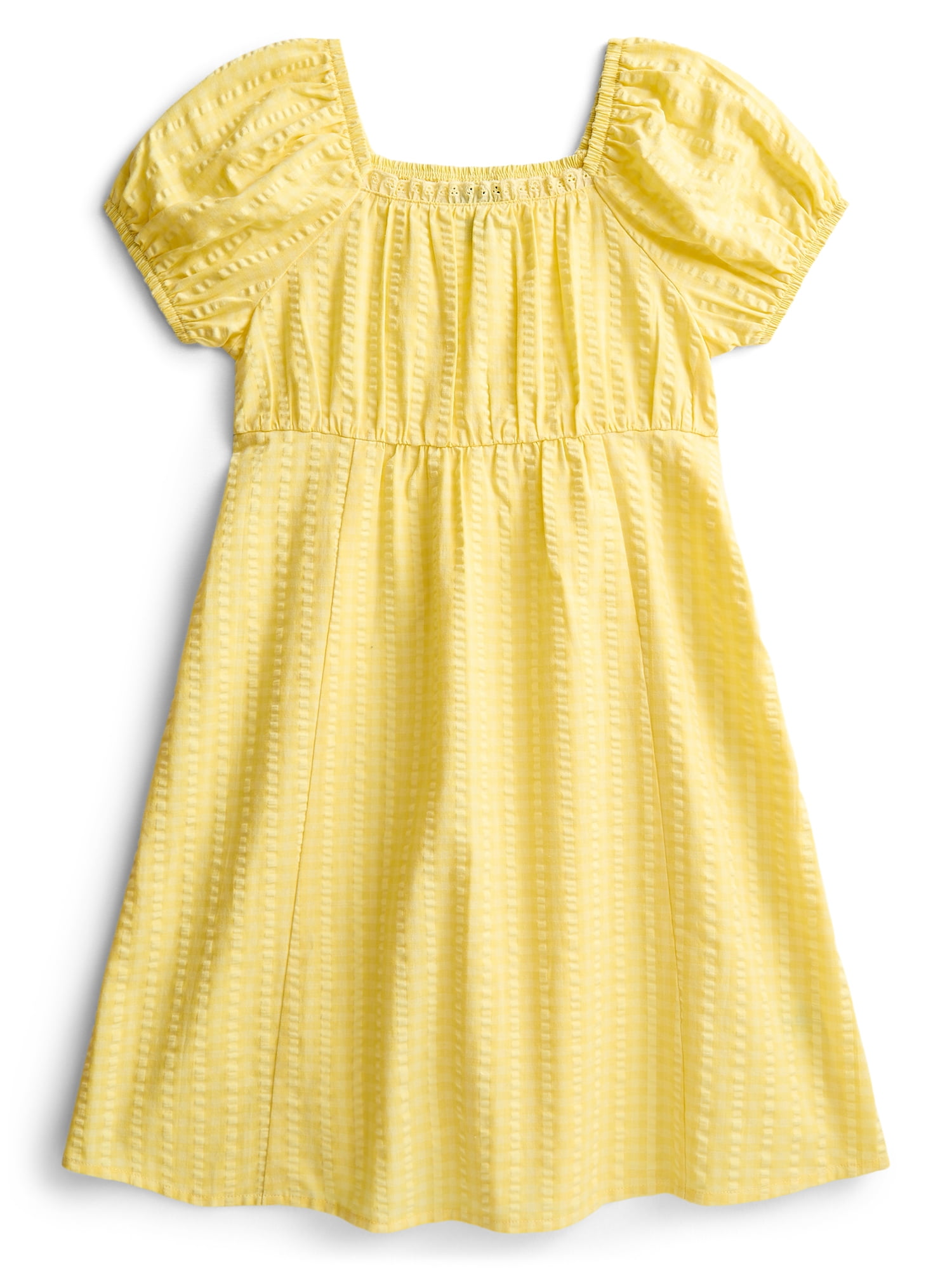 Parker Rose Girls Cotton Puff Sleeve Dress and Socks, Sizes 4-18