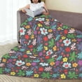 thumbnail image 6 of Salouo Daisies Flowers Print Bed Blankets,Flannel Blanket Comfortable Air Conditioning Blanket Lightweight Blanket for Sofa Bed Travel & Couch -50"x40", 6 of 8
