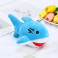 thumbnail image 4 of Kawaii Marine Animals Bags Decoration Cartoon Plush Shark Doll Stuffed Hold Pillow Key Chain Ocean Fish Toy PINK 18CM, 4 of 8