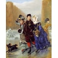 thumbnail image 2 of Boutibonne, Charles Edouard 20x24 White Modern Wood Framed Museum Art Print Titled - Showing a Preference, 2 of 4