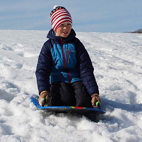 Flexible Flyer Lightweight Foam Slider, Adult and Kids Snow Play Sled with Handles, Winter Toboggan Sled for Ages 5 and Up
