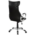 thumbnail image 3 of Scranton & Co Faux Leather Swivel Executive Office Chair in Black and Silver, 3 of 4