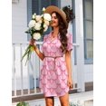 thumbnail image 4 of EKOUAER Sleep Shirts for Women Short Sleeve Night Shirts for Sleeping Satin Nightgown Soft Nightdress, 4 of 6