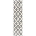 thumbnail image 6 of SAFAVIEH Layla Geometric Plush Shag Area Rug, Grey/Ivory, 6' x 6' Square, 6 of 8