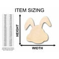 thumbnail image 2 of Unfinished Wood Easter Bunny Silhouette - Craft- up to 46" DIY 46" / 3/4", 2 of 3