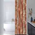 thumbnail image 3 of Orange Abstract Window Privacy Film,Vintage Geometric Gradient Oil Painting Modern Static Cling UV Sun Blocking Heat Control Window Tint Day and Night,Non-Adhesive One Way Privacy Cover 17.7''x78.7'', 3 of 7