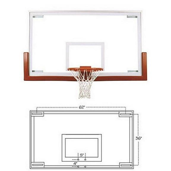First Team Competition Glass Basketball Backboard - FT234