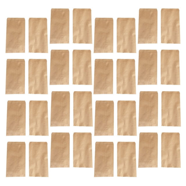 Raindrops Storage Pouch 100Pcs Kraft Paper Bag 8x12in Damp Protection Packaging Bags