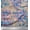 Blue, variant on Soimoi Cotton Duck Fabric Flower Watercolor Print Fabric by the Yard 42 Inch Wide