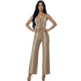 thumbnail image 1 of Conjunto de Mujer 2 Piezas Rayado Top de Tirantes y Pantalón Recto Set Fresco Casual, 1 of 5