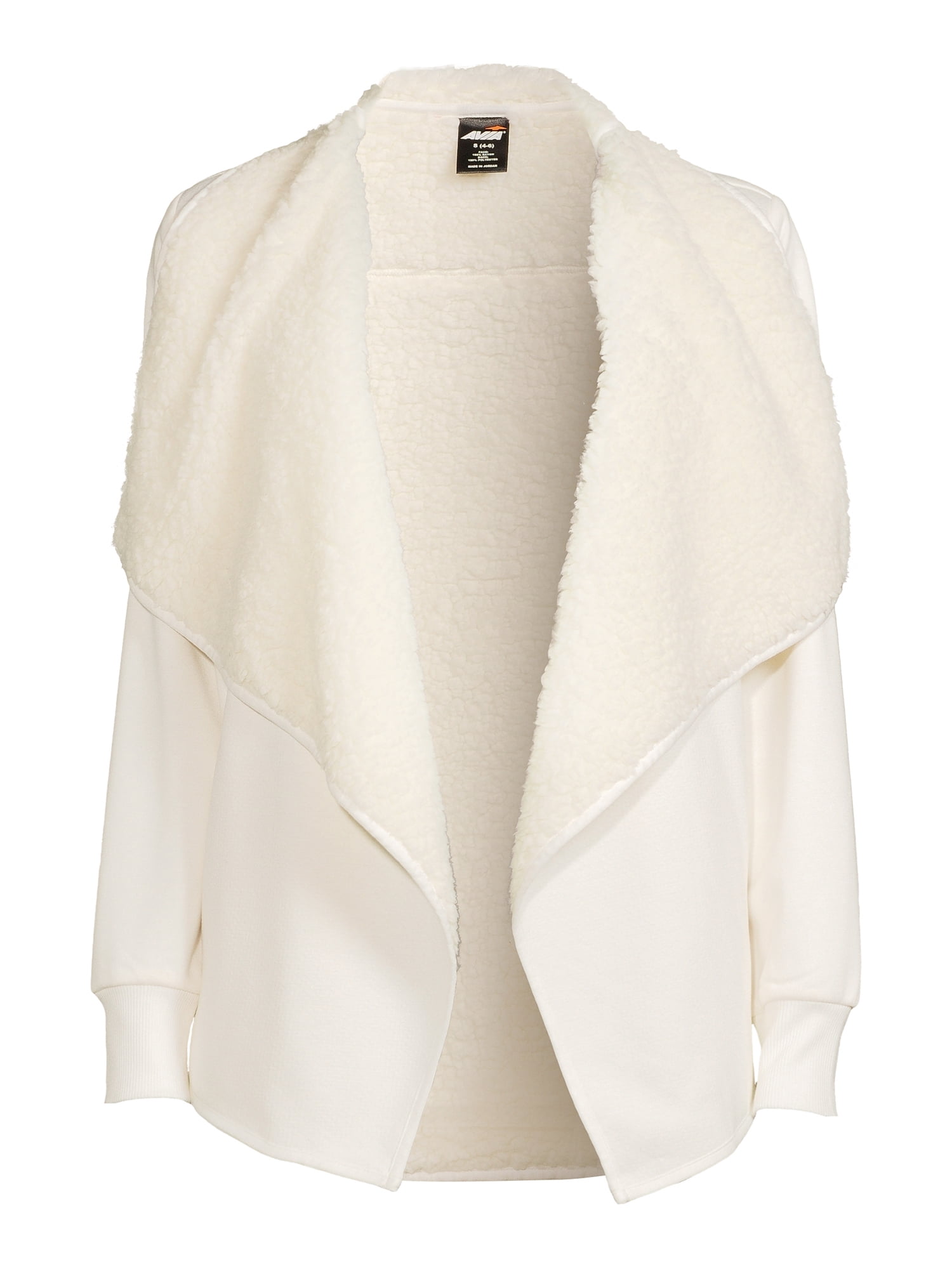 Athletic Works Sherpa Lined Cardigan, Sweater (Women's)