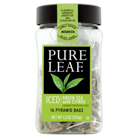 Pure Leaf glacé Thé vert avec sachets de thé d'agrumes, 16 count